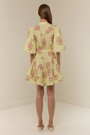 Ruba Mini Dress - Savanna Tile