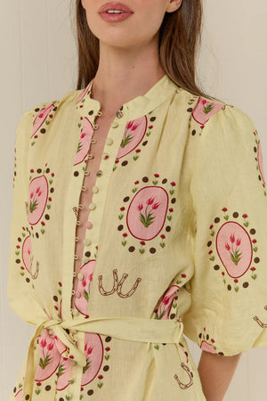 Ruba Mini Dress - Savanna Tile