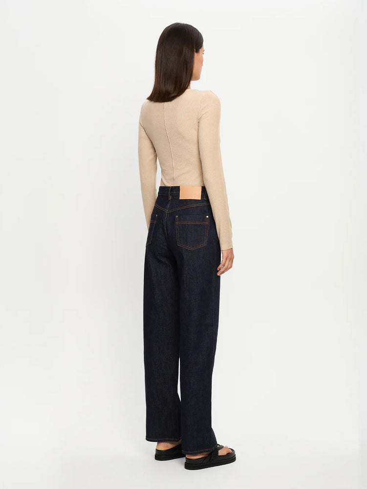 QUINN KNIT TOP - TAUPE