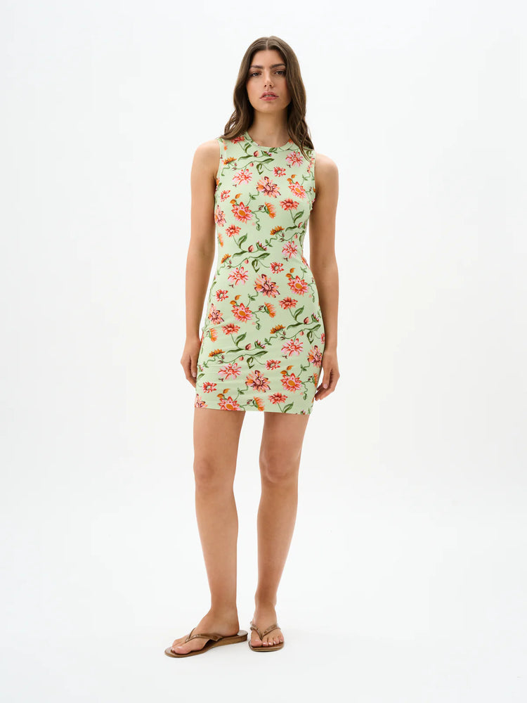 HEIDI DRESS - PISTACHIO BLOOM