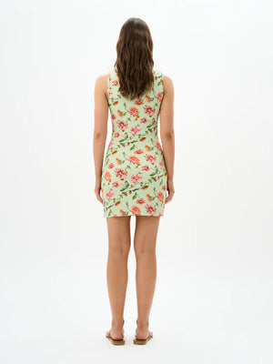 HEIDI DRESS - PISTACHIO BLOOM