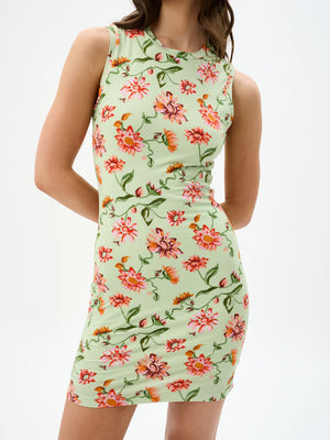 HEIDI DRESS - PISTACHIO BLOOM