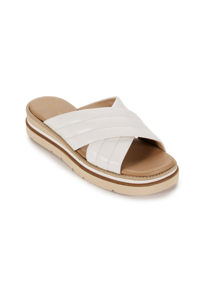 Solace Crossover Slide - White