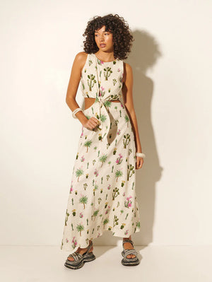 
            
                Load image into Gallery viewer, Saguaro Cut Out Maxi Dress - Cactus
            
        