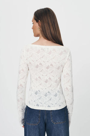 Samantha Lace Top Creme