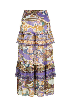 Dancing Valley Ra-Ra Maxi Skirt Violet