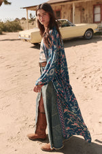 Desert Bandita Maxi Robe Cobalt