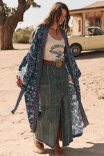 Desert Bandita Maxi Robe Cobalt