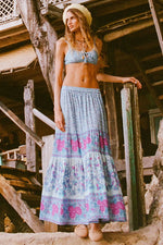 Love Jetty Maxi Skirt - Blue Nirvana