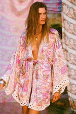 Mojave Lily Short Robe- Opal