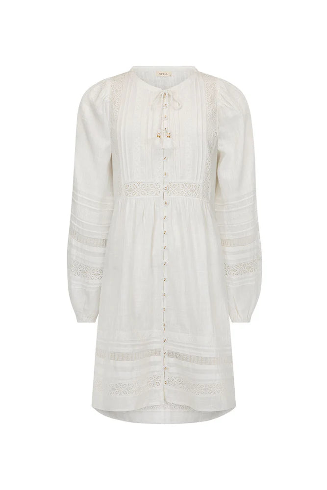 STEVIE LACE BOHO MINI DRESS