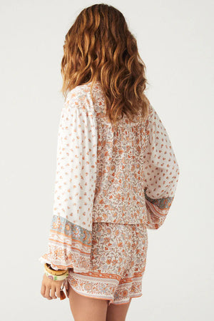 SUNSHINE BANDIT BLOUSE- DESERT SAGE