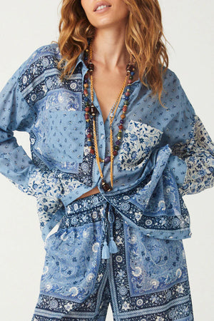 SUNSHINE BANDIT SHIRT DRESS- CHAMBRAY