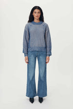 TISH KNIT JUMPER - COBALT CREME