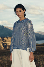 TISH KNIT JUMPER - COBALT CREME