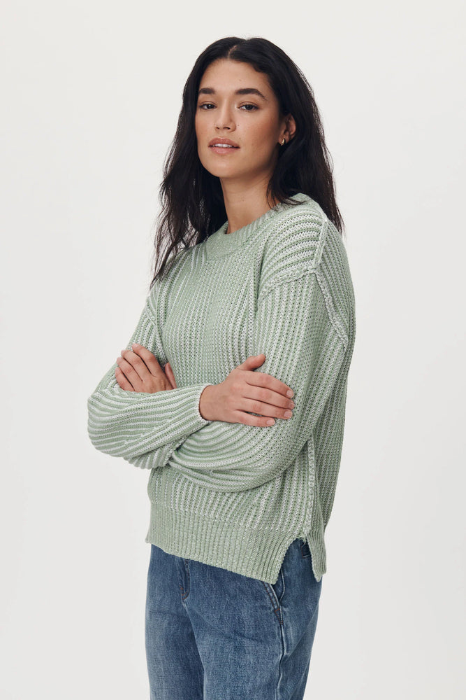 TISH KNIT JUMPER - SAGE CREME