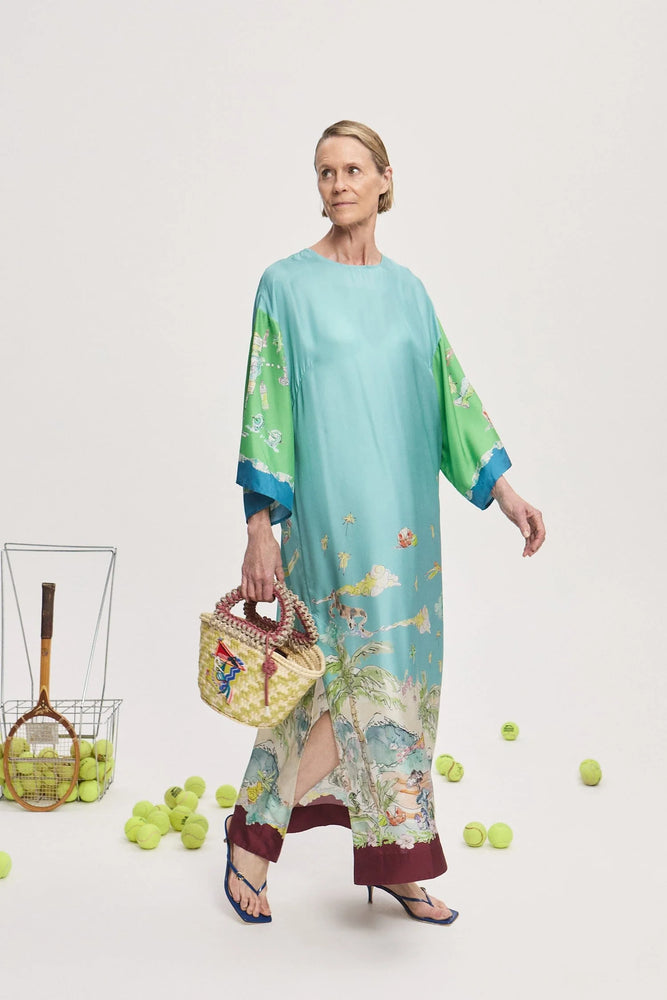 DARIA SILK MIDI DRESS