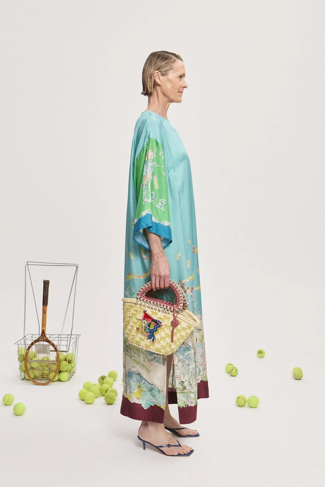 DARIA SILK MIDI DRESS