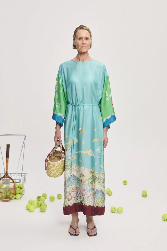 DARIA SILK MIDI DRESS