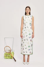 PLAY EMBROIDERED MIDI DRESS