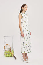 PLAY EMBROIDERED MIDI DRESS