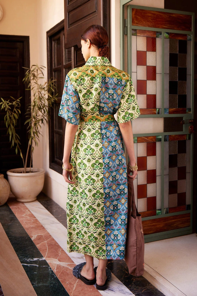 Ali Spliced Shirtdress