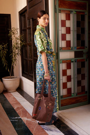 Ali Spliced Shirtdress