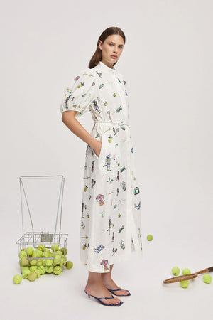 PLAY EMBROIDERED SHIRTDRESS