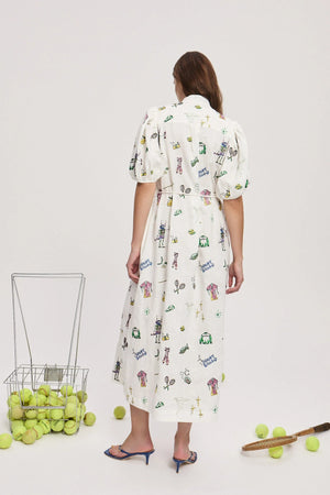 PLAY EMBROIDERED SHIRTDRESS