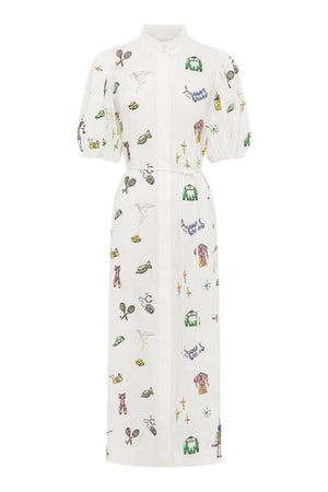 PLAY EMBROIDERED SHIRTDRESS