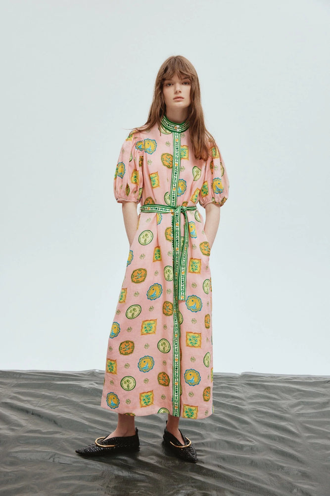 
            
                Load image into Gallery viewer, PREORDER- PORCELAIN SHIRTDRESS
            
        