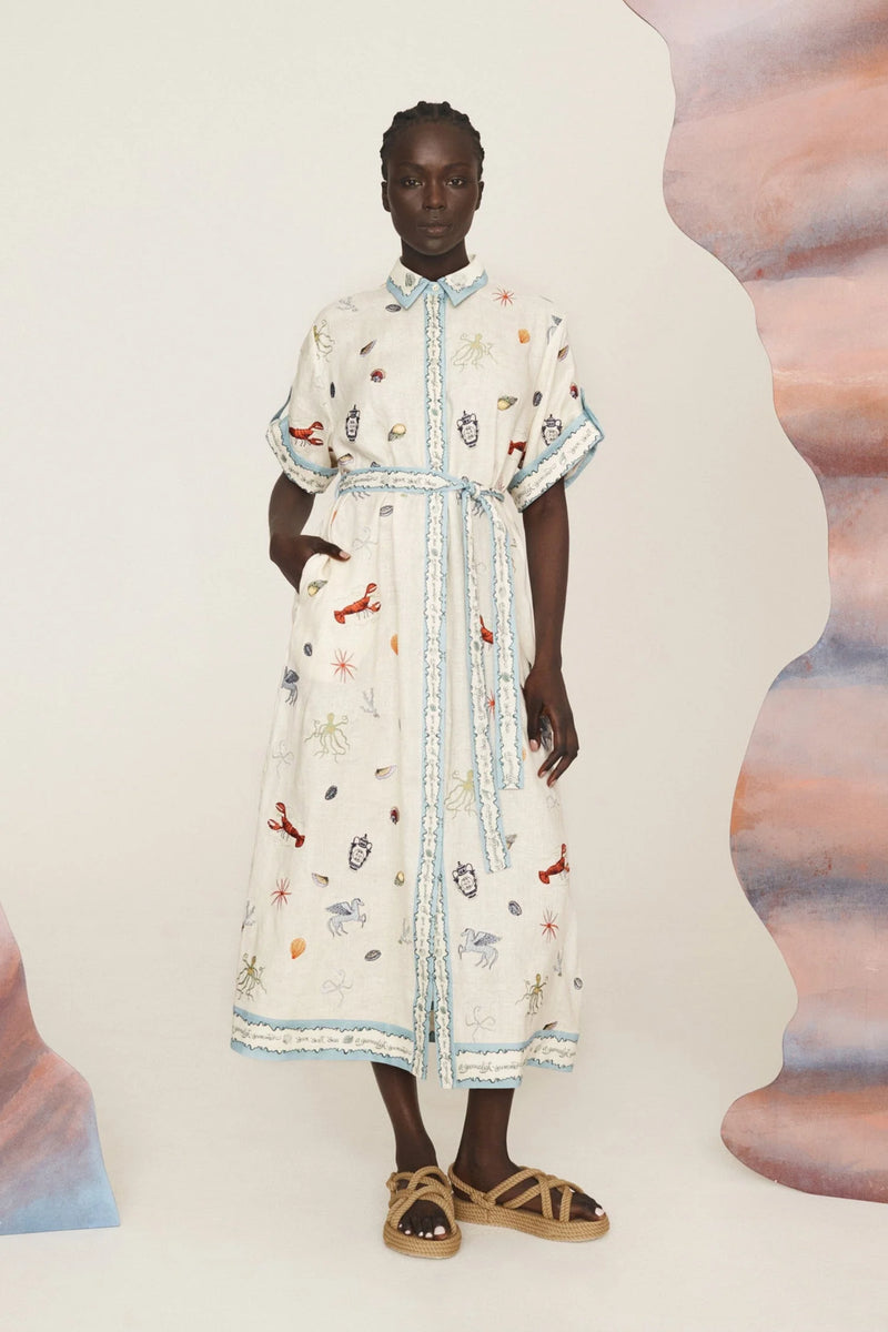 SANDY EMBROIDERED SHIRTDRESS – SohoGirl
