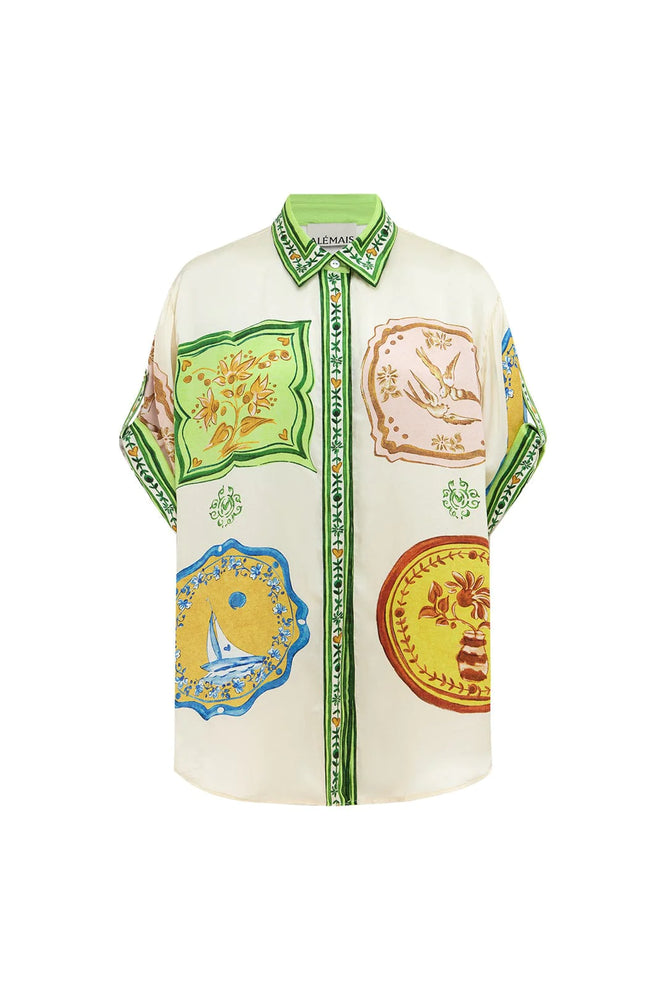 
            
                Load image into Gallery viewer, PREORDER- PORCELAIN SILK SHIRT
            
        