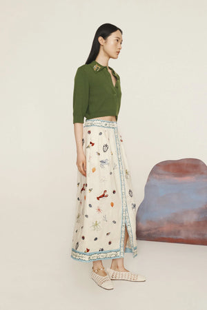 PRE ORDER- SANDY EMBROIDERED SKIRT