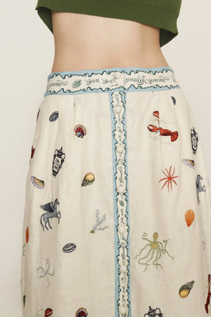 PRE ORDER- SANDY EMBROIDERED SKIRT