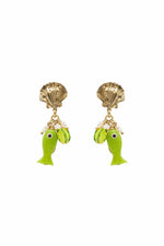 Tesori Fish Charm Drop Earring