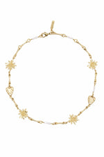 Tesori Flower & Heart Necklace