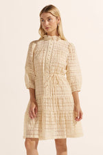 BEACON DRESS - CREAM WINDOW