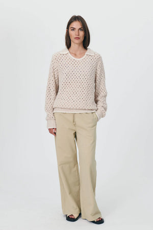 
            
                Load image into Gallery viewer, Chanti Boucle Knit Jumper - Sand
            
        