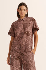 JAUNT TOP - CACAO BATIK