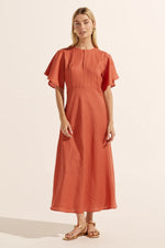 PAVILLION DRESS - NECTARINE