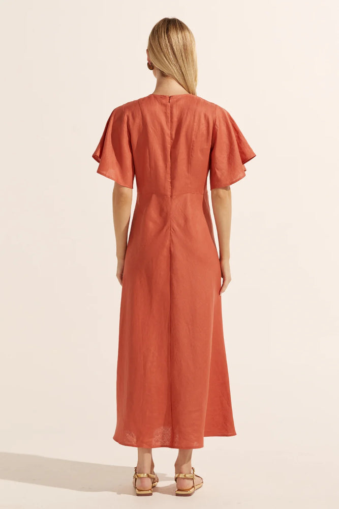 PAVILLION DRESS - NECTARINE