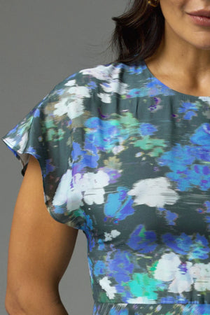 PROXY DRESS - FOREST BLUR