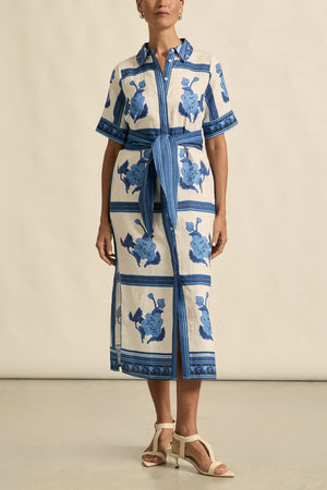 Roam dress - Azure collage