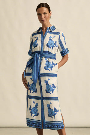 Roam dress - Azure collage