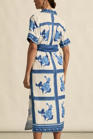 Roam dress - Azure collage