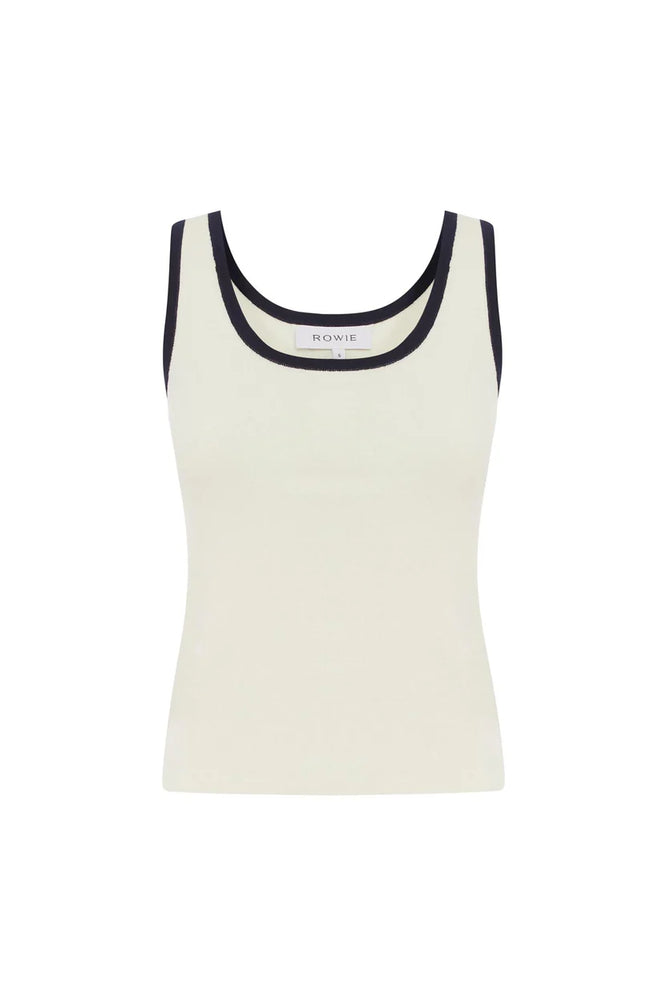 Blake Contrast Knit Tank Ink