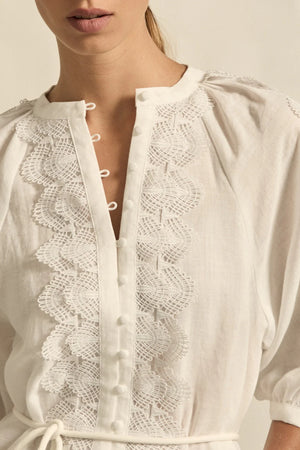 Unfurl Dress - Porcelain