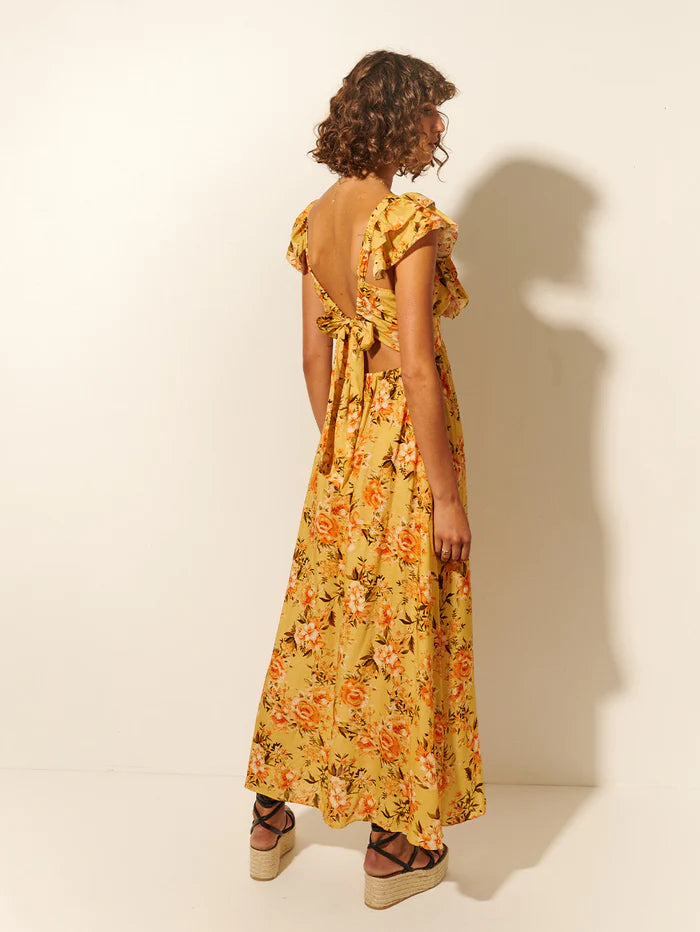 
            
                Load image into Gallery viewer, Amelia Maxi Dress - Yellow Floral
            
        
