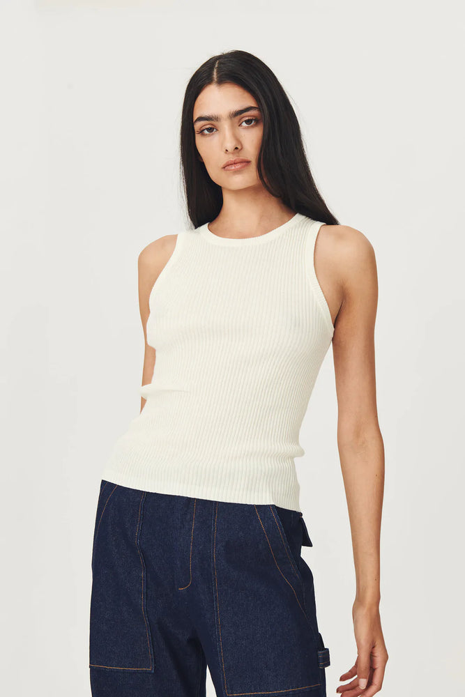 
            
                Load image into Gallery viewer, GEMMA KNIT TANK CREME
            
        